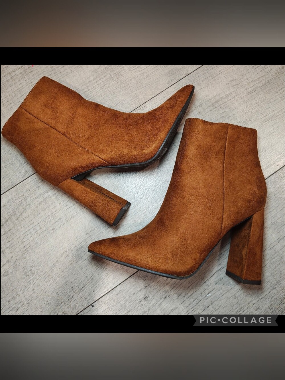 🪾🍁New BAMBOO Faux Suede Pointy Block Heel Ankle Boots🪾🍁
